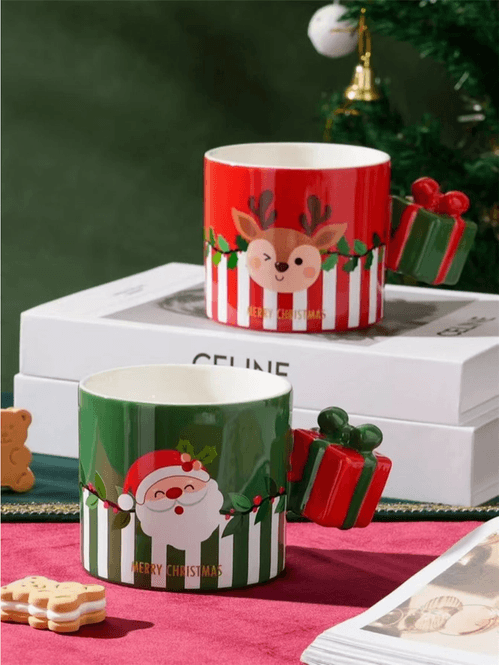 Hovedbilde Julekopper med gavehank – 2-pk nisse & ...