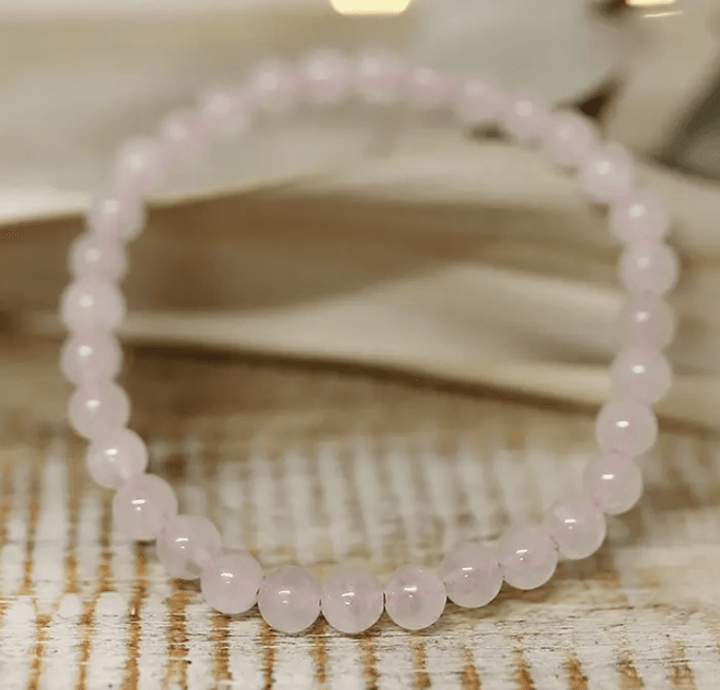 Rosa Kvarts Harmoniarmbånd – 6 mm Perler