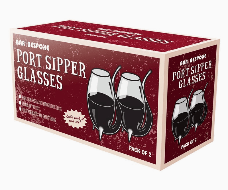 Bar Bespoke portvinsglass med sugerør 2-pakning