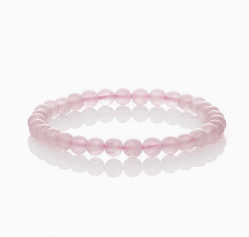 Rosa Kvarts Harmoniarmbånd – 6 mm Perler