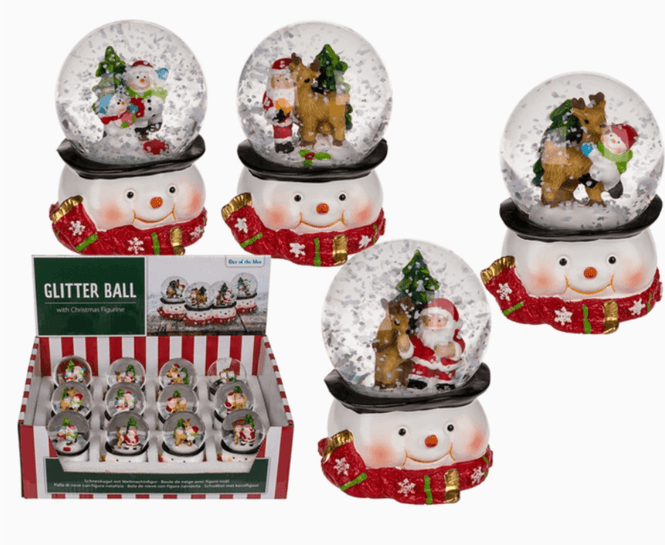 Hovedbilde Glitter Ball with Christmas Figurine